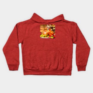 Thanksgiving Turkey Dinner Kids Hoodie